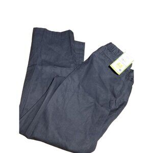 Real School School Uniform 20 1/2 Navy‎ Girls Plus Flat Front Low Rise Pant